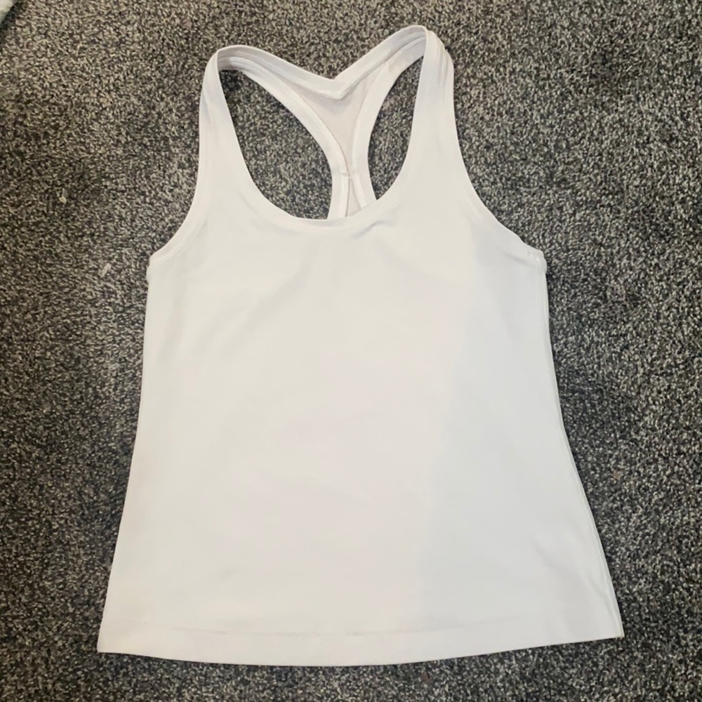 White Lululemon tank top size 4